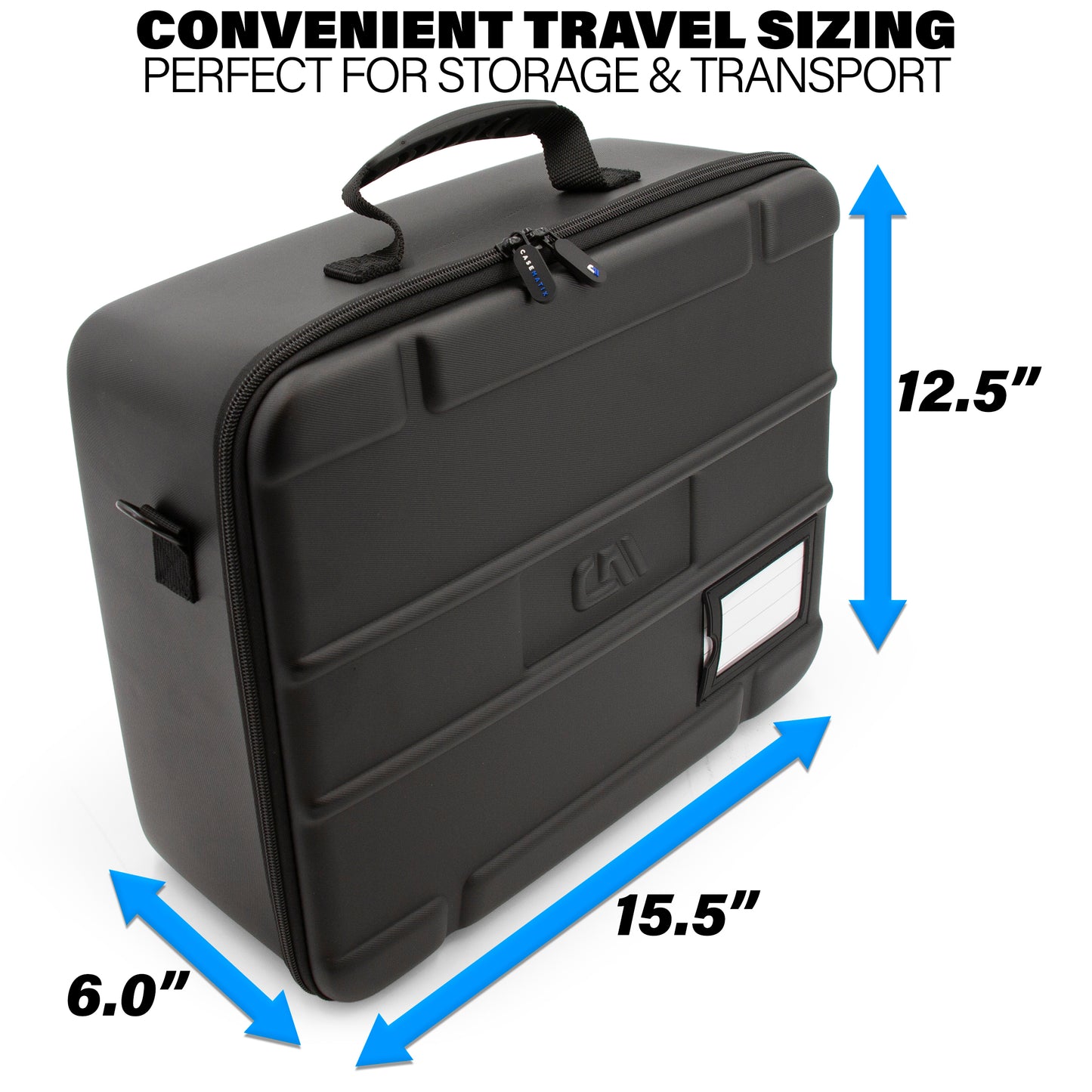 Miniature Carrying Case - 144 Slot Miniature Storage Case with Four Foam Trays For Minis, Adjustable Shoulder Strap, ID Card Holder and More!