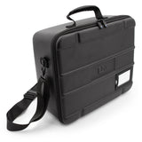 CASEMATIX Pistol Range Bag with Zipper - Rugged EVA Gun Bag with Two Layers of Foam for Up To 4 Handguns with Carry Strap and ID Card Holder