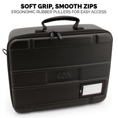 Graded Coin Case With 44 Coin Slab Slots Compatible with NGC and PCGS Coins for Collectors, Premium Graded Coin Storage Slab Case With Water Resistant Coin Box Zippers and Carry Strap