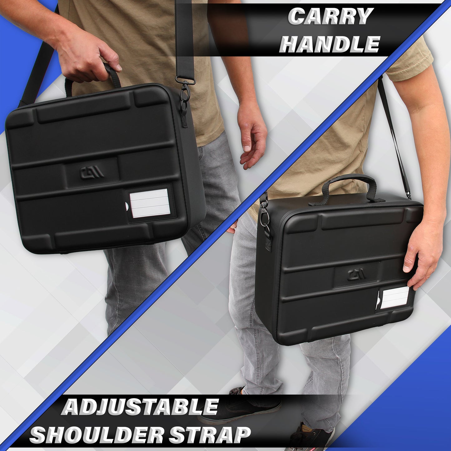 Graded Coin Case With 44 Coin Slab Slots Compatible with NGC and PCGS Coins for Collectors, Premium Graded Coin Storage Slab Case With Water Resistant Coin Box Zippers and Carry Strap
