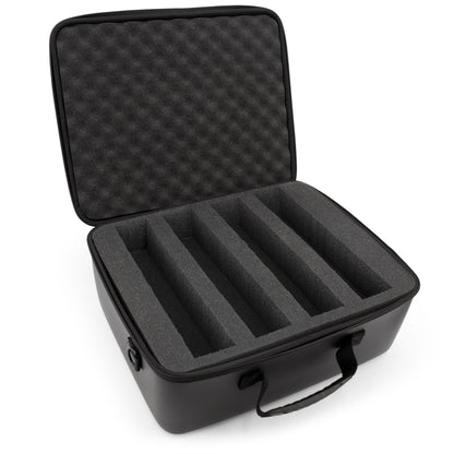 Wireless Microphone Case With Foam Compatible With 8 Sennheiser, Shure Wireless Mic System Microphones, Receivers and More