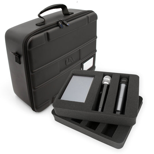 Wireless Microphone Case With Foam Compatible With 8 Sennheiser, Shure Wireless Mic System Microphones, Receivers and More