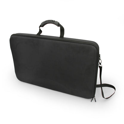 CASEMATIX Portable Monitor Case for 15.6" to 24" Gaming Monitors or Laptop Portable Screens in Padded Foam for 15.6 to 17.3 Inch Screens (Black)