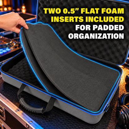 Protective DJ Case Compatible with Numark Mixstream Pro Plus, NV2 Serato DJ Controllers - Includes Case Only