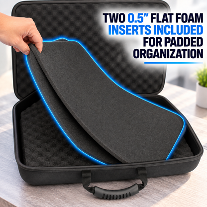 Portable Monitor Case for 15.6" to 24" Gaming Monitors - Hard Shell EVA Screen Cover with Padded Foam Fits Accessories for 15.6-17.3" Screens