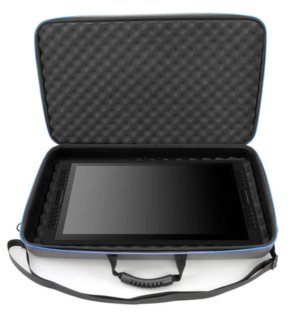 Graphics Tablet Case Compatible with Huion Kamvas 20/22 Plus Drawing Tablet - Hard Shell EVA Protection with Convoluted Foam and Shoulder Strap