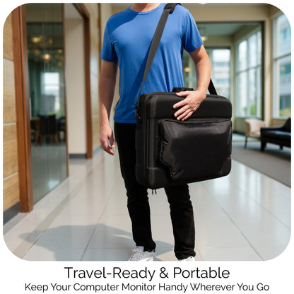 Protective Carrying Case Compatible with LG StanbyME 27-Inch Portable Touchscreen Monitor - Shockproof Monitor Storage Bag, Does Not Fit Stand