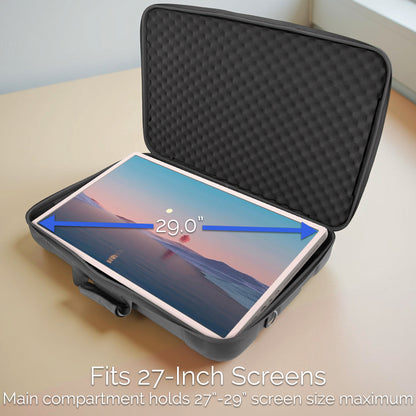 Protective Carrying Case Compatible with LG StanbyME 27-Inch Portable Touchscreen Monitor - Shockproof Monitor Storage Bag, Does Not Fit Stand