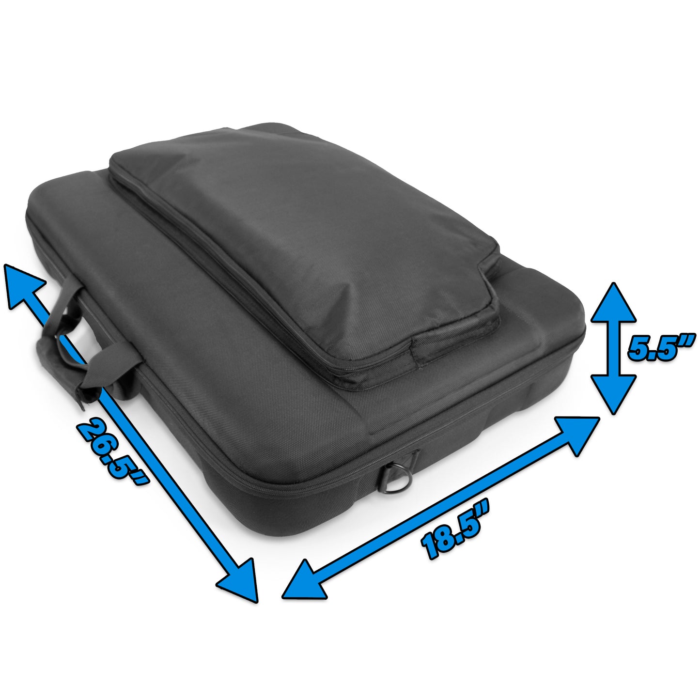 Portable Monitor Case Fits 24–29 Inch Gaming Monitors or Laptops – Hard Shell EVA Screen Cover with Padding & Accessory Storage for 24” & 27” Displays