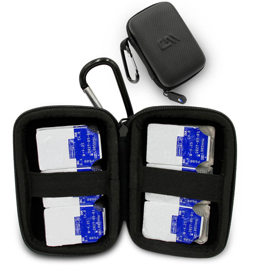 Travel Case for Contact Lenses Fits 12 Daily Disposable Contacts in a Compact Dual-Sided Storage Case - Includes Contact Lens Case Only