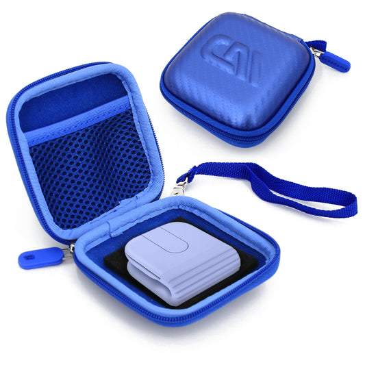Carrying Case Compatible with Logitech Mobi Fold Foldable Wireless Mouse – Hard Shell EVA Travel Case with Accessory Pocket, Blue