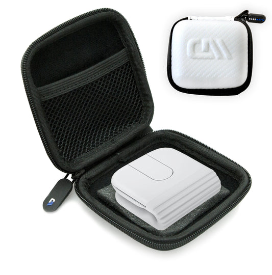 Carrying Case Compatible with Logitech Mobi Fold Foldable Wireless Mouse – Hard Shell EVA Travel Case with Accessory Pocket, White