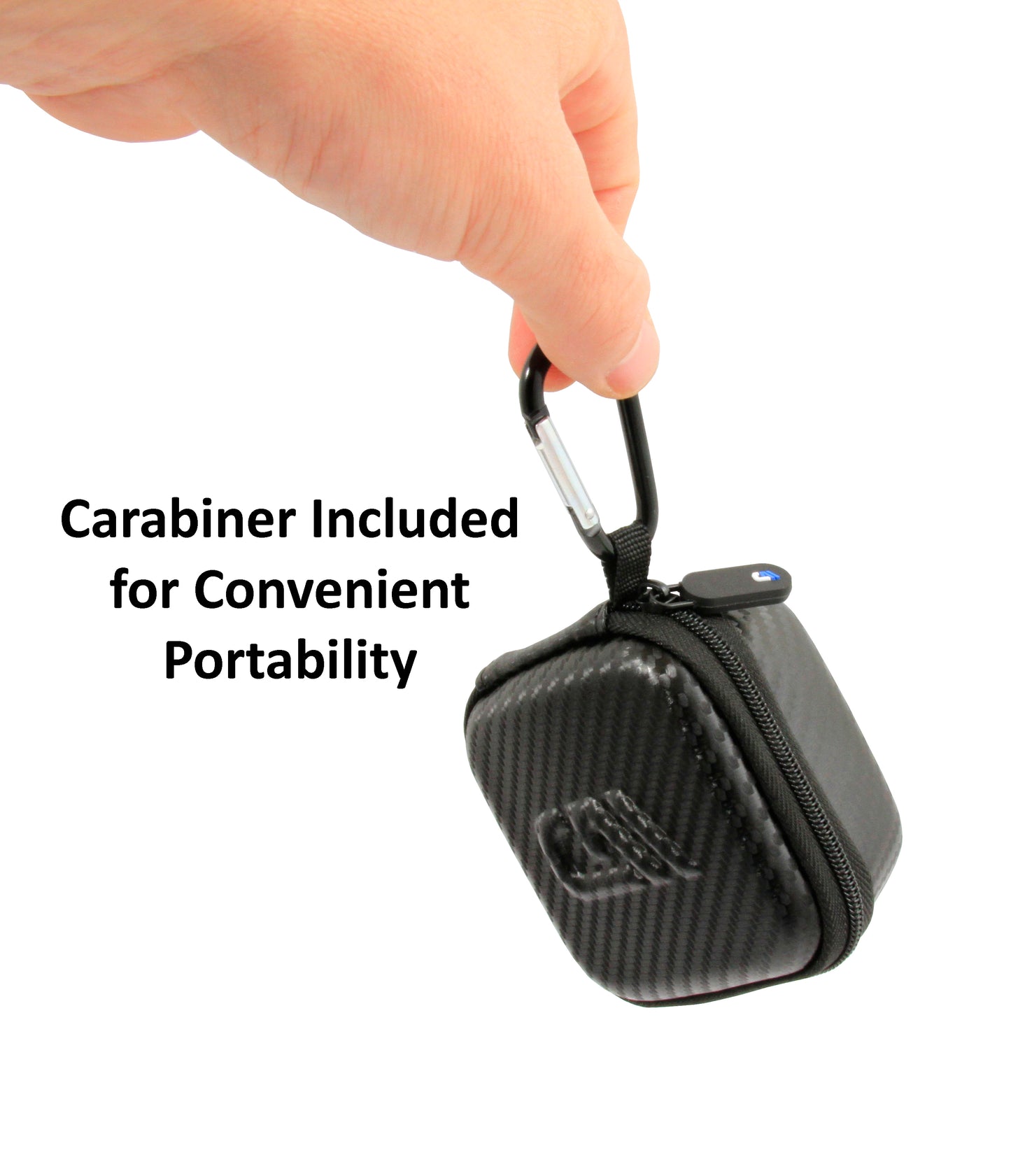 Hard Shell Travel Case Compatible with Bitzee Interactive Digital Pet -Carry Case Only with Carabiner - Black