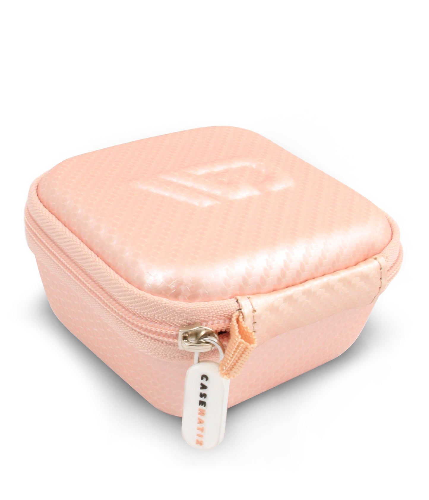 Hard Shell Travel Case Compatible with Bitzee Interactive Digital Pet -Carry Case Only with Carabiner - Rose Gold