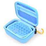 CASEMATIX Carry Case Compatible with Moonbird Moonbuddy Guided Meditation and Breathing Device, USB-C Cable and More - Includes Light Blue Case Only