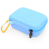 CASEMATIX Carry Case Compatible with Moonbird Moonbuddy Guided Meditation and Breathing Device, USB-C Cable and More - Includes Light Blue Case Only