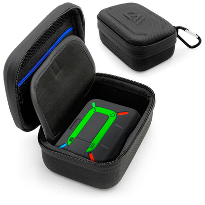 Travel Case Compatible with Zoleo Satellite Communicator - Includes Hard Shell Case with Wrist Strap for Satellite Messenger, Black