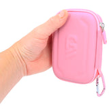 CASEMATIX Travel Case Compatible with Zoleo Satellite Communicator - Includes Hard Shell Case with Wrist Strap for Satellite Messenger, Pink(Copy)