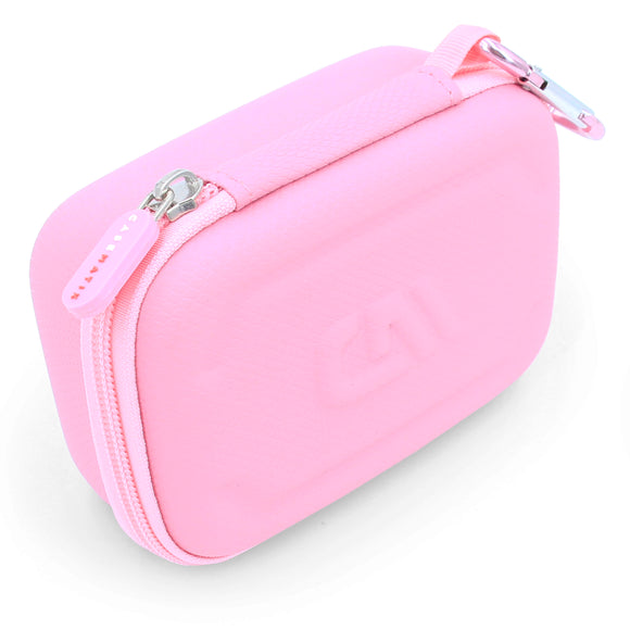 CASEMATIX Carry Case Compatible with The Moonbird Moonbuddy Guided Meditation and Breathing Device, USB-C Cable and More - Includes Pink Case Only