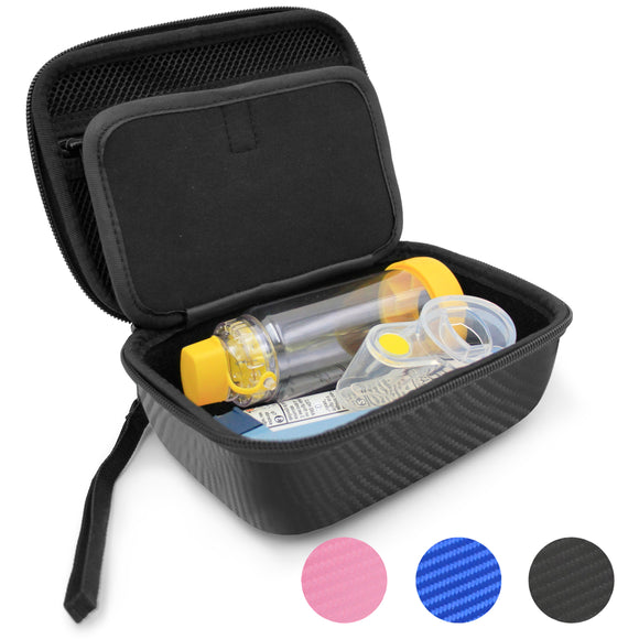Asthma Relief System Case - Professional Travel Storage for Inhaler, Spacer & Breathing Accessories