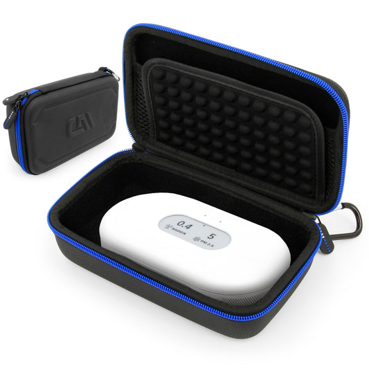 Carrying Case Compatible with Airthings 2960 View Plus Air Quality Monitor - Hard Shell EVA Protection with Wrist Strap & Accessory Storage