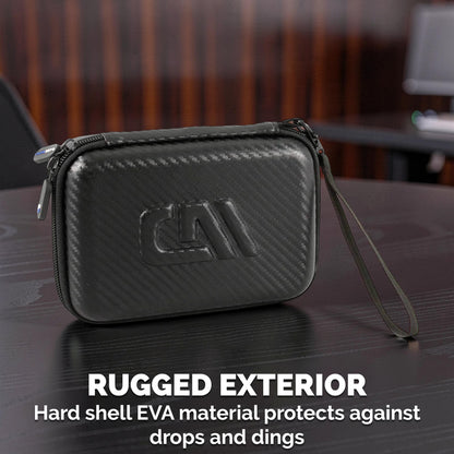 Wi-Fi Router Carrying Case Compatible with ASUS RT-BE58 Go WiFi 7 Travel Router - Hard Shell EVA Travel Storage Case with Accessory Pocket