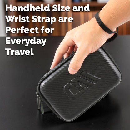 Wi-Fi Router Carrying Case Compatible with ASUS RT-BE58 Go WiFi 7 Travel Router - Hard Shell EVA Travel Storage Case with Accessory Pocket