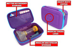 Copy of CASEMATIX Travel Case Fits Asthma Inhaler Spacer with Mask Attached, Inhaler Holder Holds Spacer and Accessories, Includes Purple Asthma Case Only