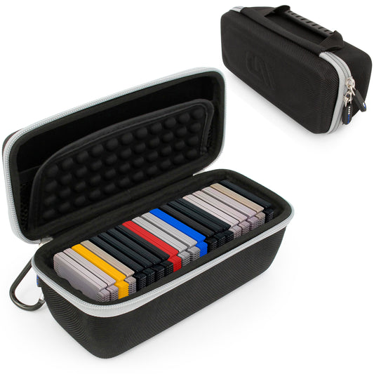 Game Case Holder Compatible With Gameboy Color and Original Gameboy Cartridges, Fits 22 Game Boy Games In Protective Impact Resistant Carrying Case