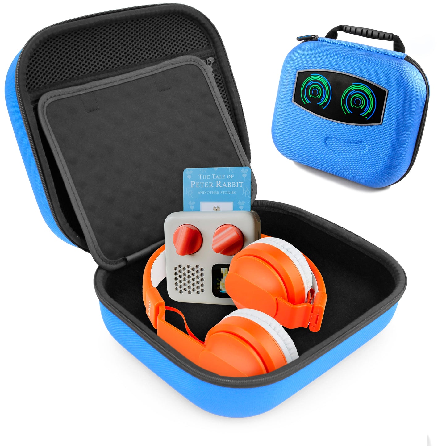 CASEMATIX Carry Case Compatible with Yoto Mini (2024 Edition) Speaker and Headphones - Includes Travel Case Only for The Wired Headset Bundle