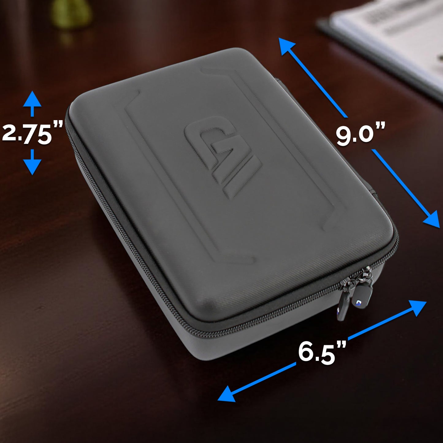 Travel Case Compatible with Square Handheld Credit Card Machine Point of Sale Card Reader, Impact Resistant Exterior with Padded Screen Protection