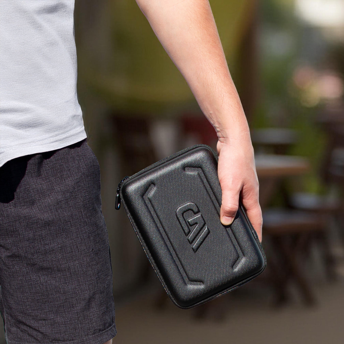 Travel Case Compatible with Square Handheld Credit Card Machine Point of Sale Card Reader, Impact Resistant Exterior with Padded Screen Protection