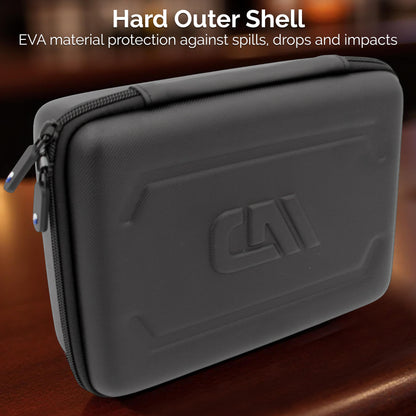 Travel Case Compatible with Square Handheld Credit Card Machine Point of Sale Card Reader, Impact Resistant Exterior with Padded Screen Protection