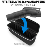 CASEMATIX Travel Case Compatible with Tesla to J1772 Charging Adapter Up to 10.5" x 3.5" x 2.4" - Hard Shell Case with Handle for EV Charging Adapter