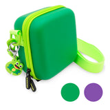 Retro Gaming Console Case - Protective Storage for HigoKids QS4, MadeMax & E-MODS RS-1 (4.5") - Green or Purple