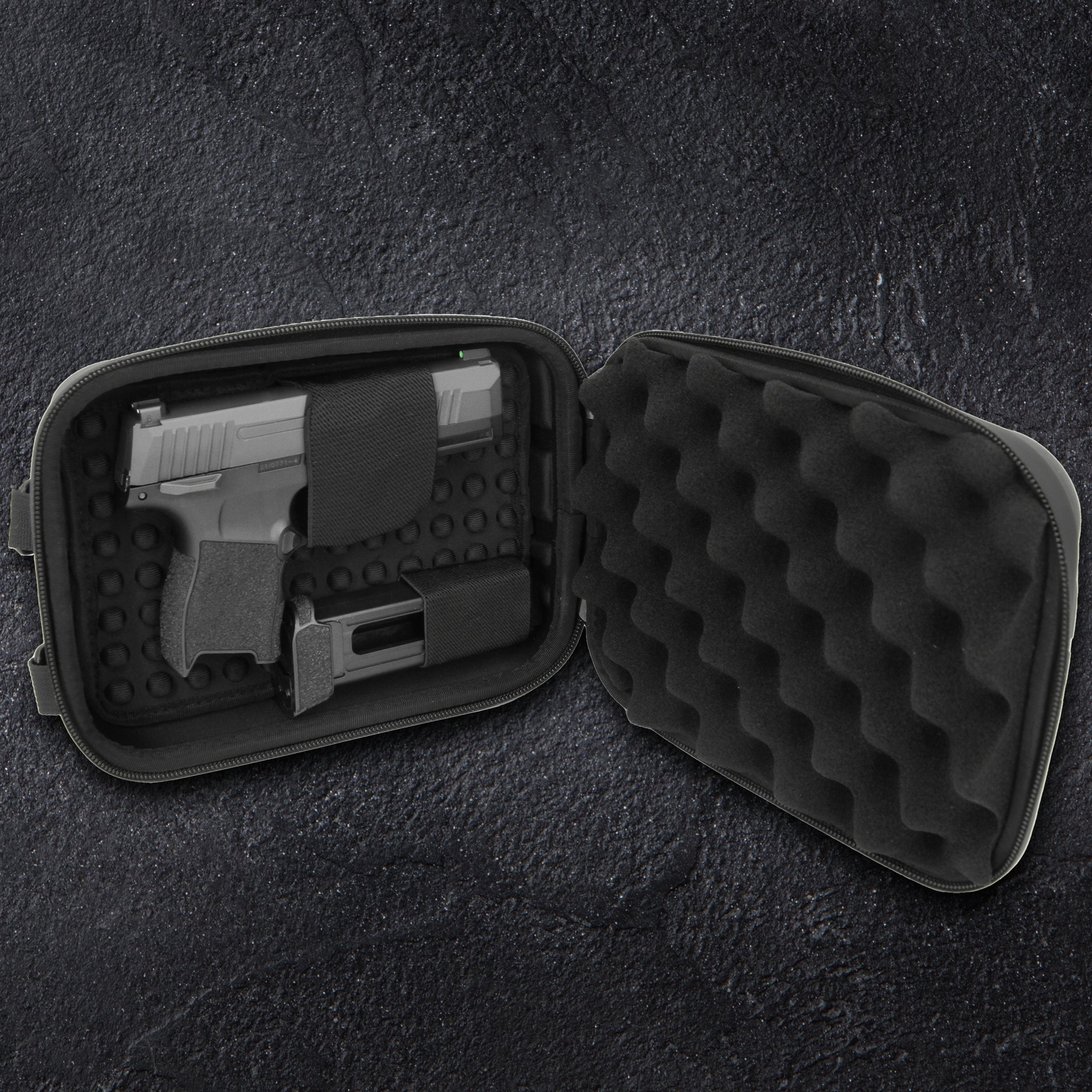 CASEMATIX Concealed Carry Locking Pistol Case Fits 9mm Pistols and ...