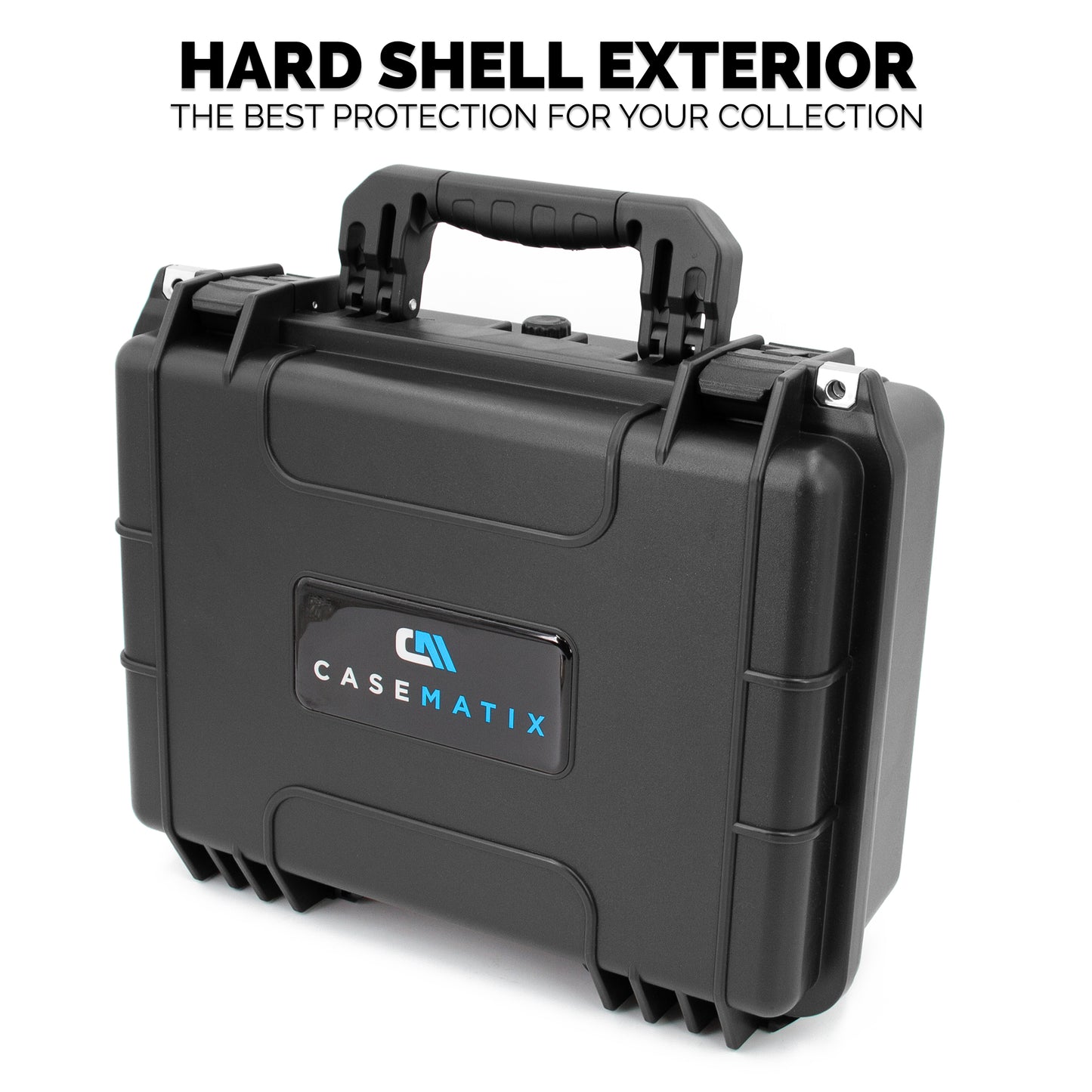 16" Customizable 4 Pistol Multiple Pistol Case - Waterproof & Shockproof Hard Gun Cases for Pistols, Magazines and Accessories with Two Layers of Foam