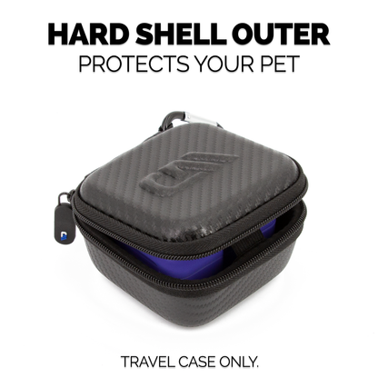 Hard Shell Travel Case Compatible with Bitzee Interactive Digital Pet -Carry Case Only with Carabiner - Black