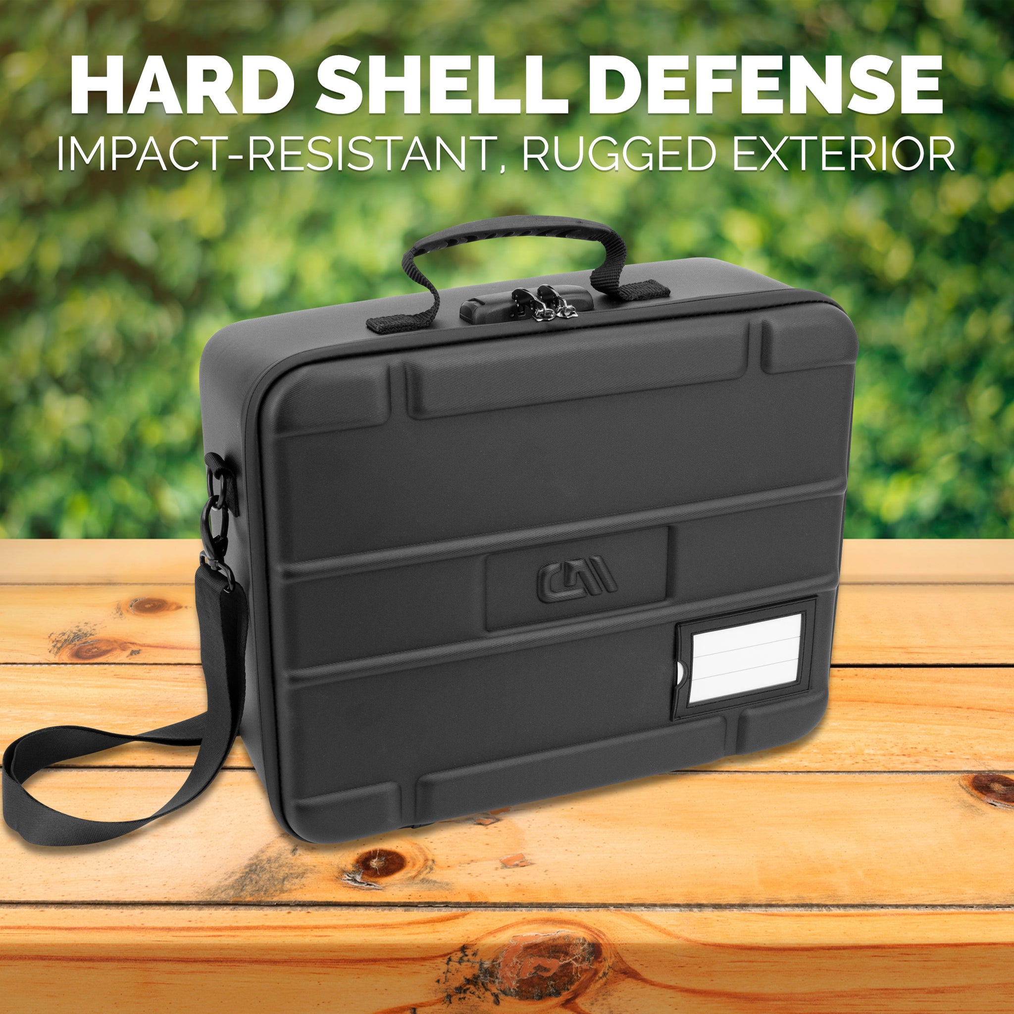 CASEMATIX Locking Gun Case Pistol Range Bag - Durable EVA Gun Bag with ...