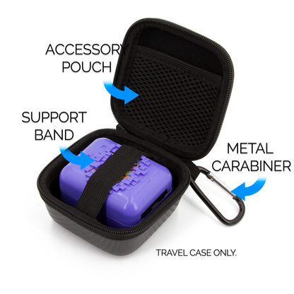 Hard Shell Travel Case Compatible with Bitzee Interactive Digital Pet -Carry Case Only with Carabiner - Black