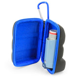 CASEMATIX Asthma Inhaler Case, Inhaler Holder Fits Two Standard Rescue Albuterol Inhaler Devices- Includes Asthma Case Only