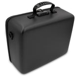 CASEMATIX Miniature Carrying Case with Programmable Lock - 144 Slot Miniature Storage Case with Four Foam Trays For Minis, Shoulder Strap and More!