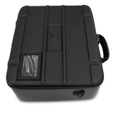 CASEMATIX Pistol Range Bag with Locking Zipper - Rugged EVA Gun Bag with Two Layers of Foam for Up To 4 Handguns with Carry Strap and ID Card Holder