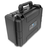 CASEMATIX 18" Waterproof Hard Travel Case with Padlock Rings and Customizable Foam - Fits Accessories up to 15.5" x 9.5" x 5"