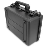 CASEMATIX 18" Waterproof Hard Travel Case with Padlock Rings and Customizable Foam - Fits Accessories up to 15.5" x 9.5" x 5"