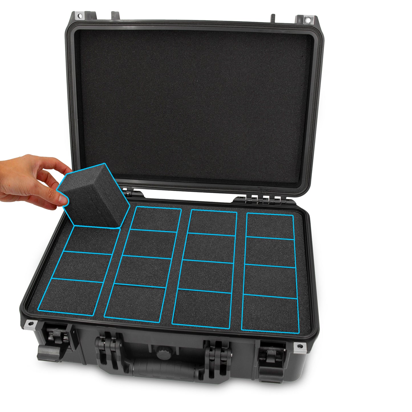 Graded Card Case Compatible with 120+ BGS PSA FGS Graded Sports Trading Cards, Waterproof Graded Slab Card Storage Box