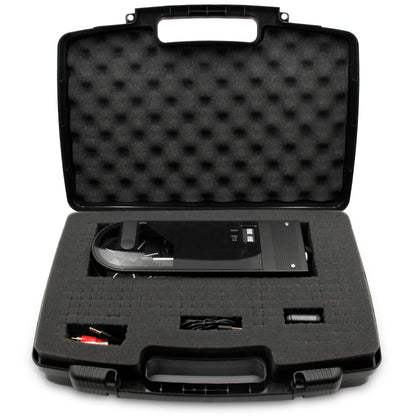 Travel Case Compatible with Audio-technica AT-SB727 Portable Turntable Sound Burger Vinyl Record Player - Includes Customizable Foam Carrying Case Only with Carry Handle