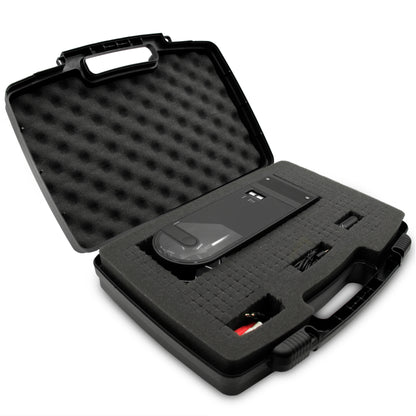 Travel Case Compatible with Audio-technica AT-SB727 Portable Turntable Sound Burger Vinyl Record Player - Includes Customizable Foam Carrying Case Only with Carry Handle