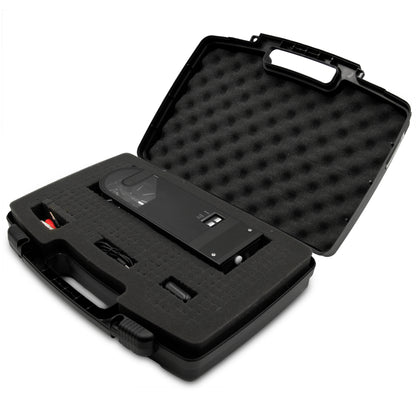 Travel Case Compatible with Audio-technica AT-SB727 Portable Turntable Sound Burger Vinyl Record Player - Includes Customizable Foam Carrying Case Only with Carry Handle
