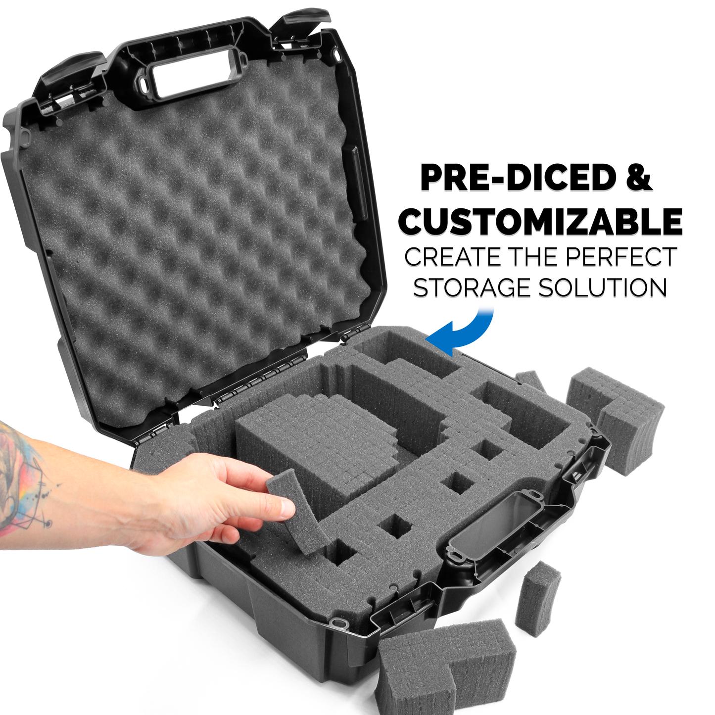 Hard Case Compatible with Meta Quest 3S or Quest 2 with VR Gaming Headset & Accessories - Customizable Foam fits Elite Strap and More